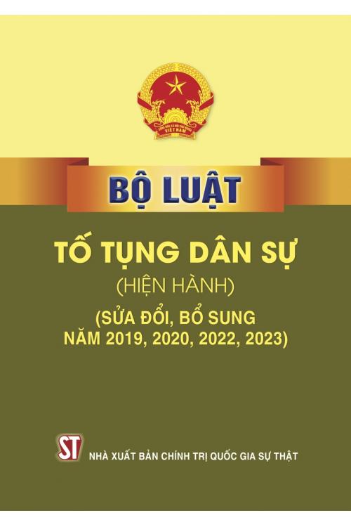 Bộ luật tố tụng dân sự (Hiện hành) (Sửa đổi, bổ sung năm 2019, 2020, 2022, 2023)