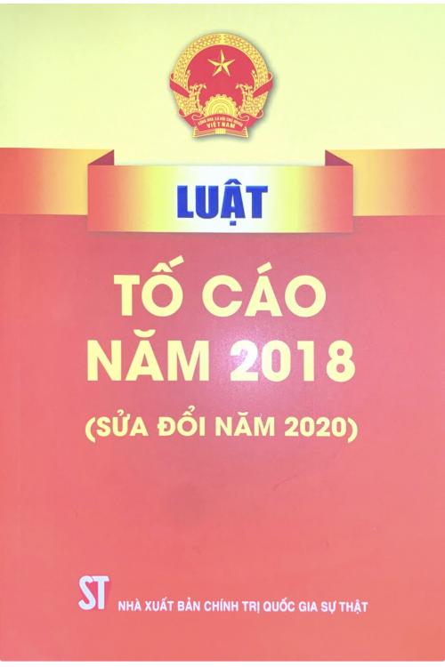 Luật tố cáo năm 2018 (Sửa đổi, bổ sung năm 2020)