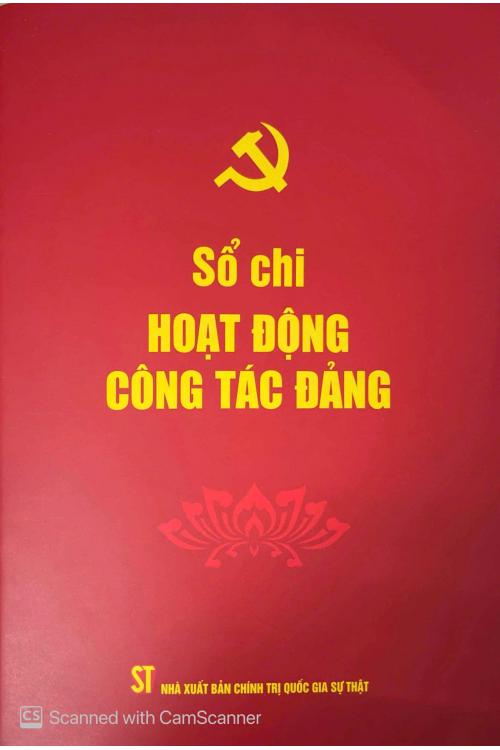 Sổ chi hoạt động công tác đảng