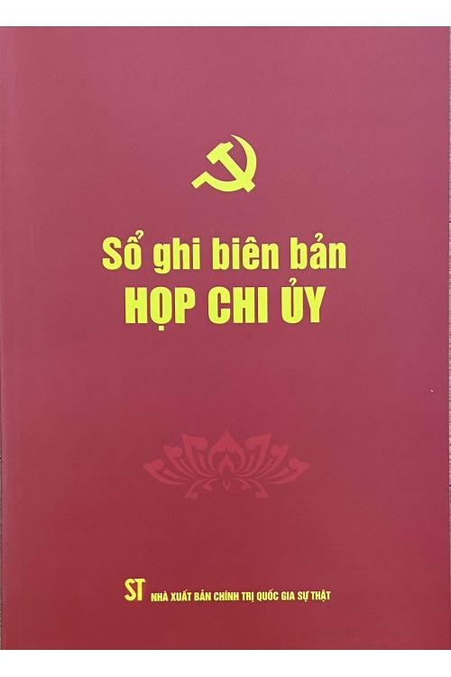 Sổ ghi biên bản họp chi ủy