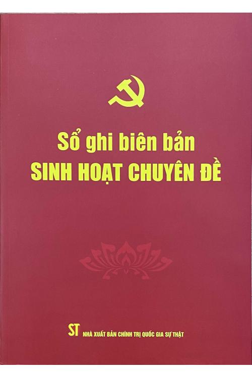 Sổ ghi biên bản sinh hoạt chuyên đề